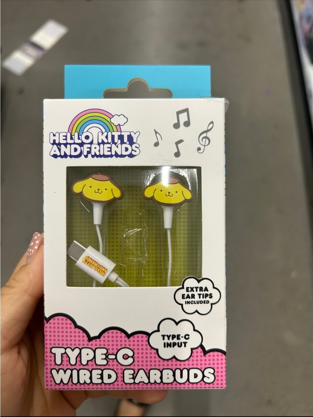 NWT Pompompurin Type-C Wired Earbuds